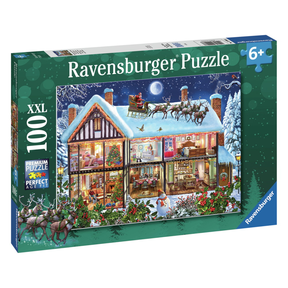 Ravensburger Pussel: Christmas At Home 100 XXL Bitar