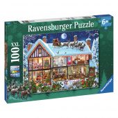 Ravensburger Pussel: Christmas At Home 100 XXL Bitar Ravensburger Pussel: Christmas At Home 100 XXL Bitar