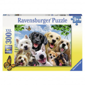Ravensburger Pussel: Delighted Dogs 300 Bitar Ravensburger Pussel: Delighted Dogs 300 Bitar