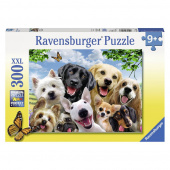 Ravensburger Pussel: Delighted Dogs 300 Bitar