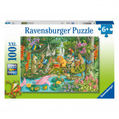 Ravensburger Pussel: Regnskogens flodband 100 XXL Bitar Ravensburger Pussel: Regnskogens flodband 100 XXL Bitar
