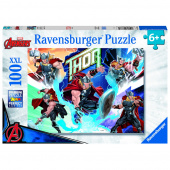 Ravensburger Pussel: Marvel Hero Thor XXL 100 Bitar Ravensburger Pussel: Marvel Hero Thor XXL 100 Bitar