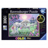 Ravensburger pussel: Unicorns in the Moonlight XXL 100 Bitar Ravensburger pussel: Unicorns in the Moonlight XXL 100 Bitar