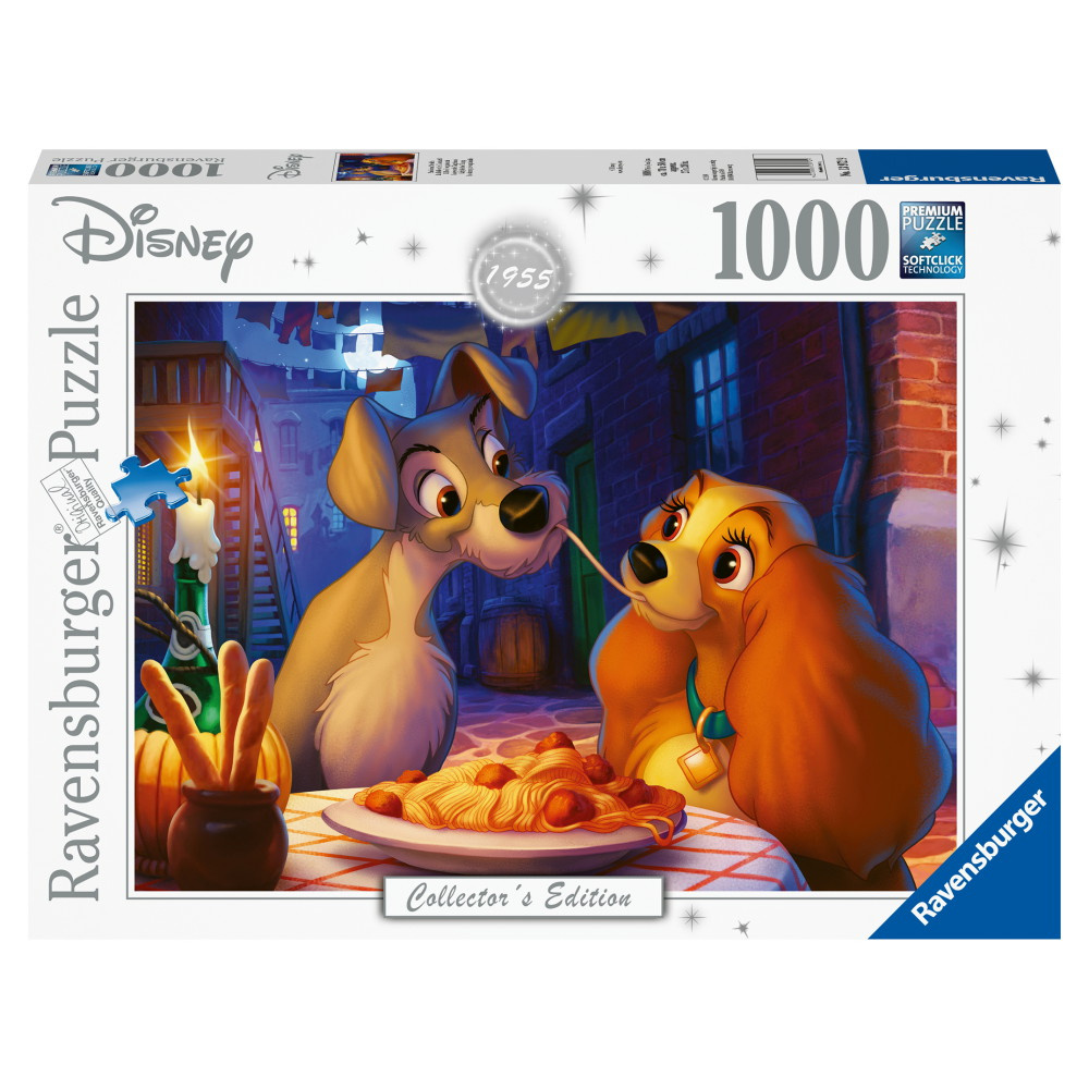 Ravensburger pussel - Disney Lady och Lufsen 1000 Bitar