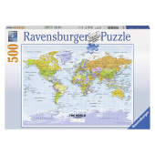 Ravensburger Pussel - Världskarta 500 bitar