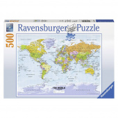 Ravensburger Pussel - Världskarta 500 bitar Ravensburger Pussel - Världskarta 500 bitar