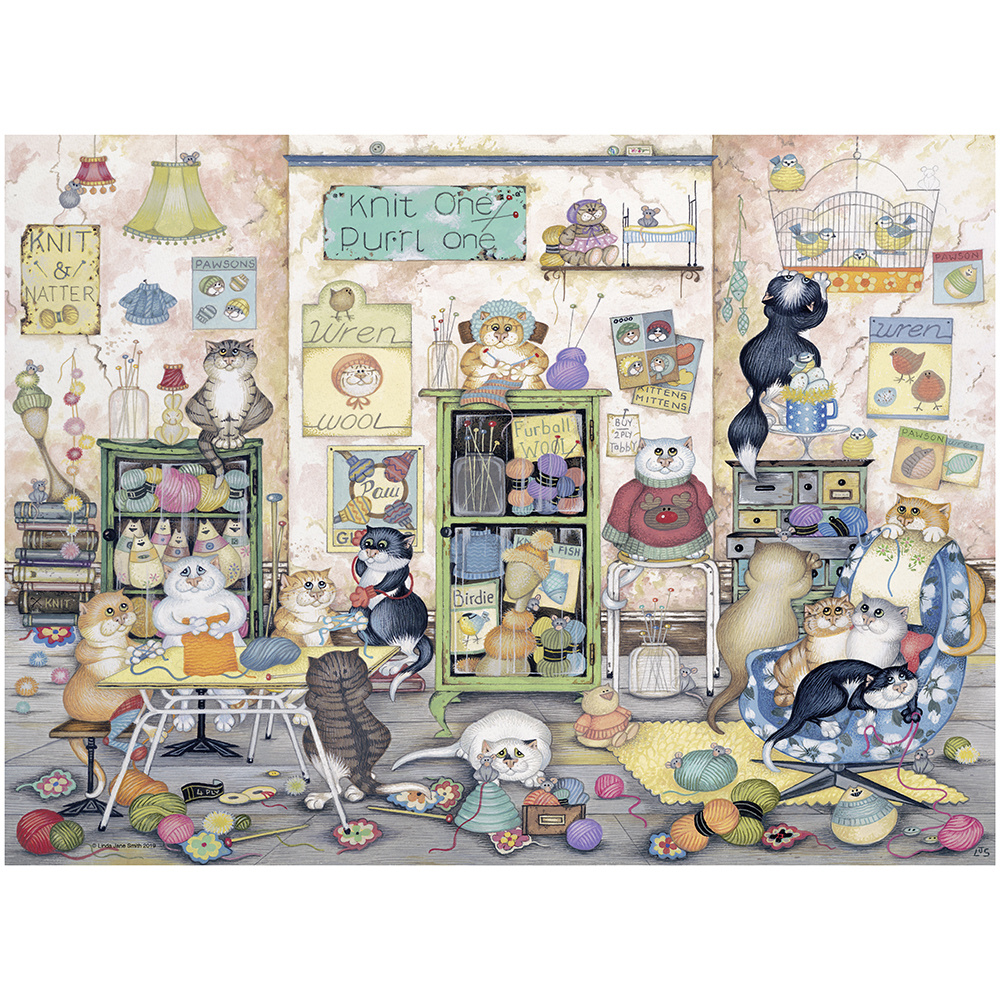 Ravensburger Pussel - Crazy Cats Vint.No7 500 Bitar