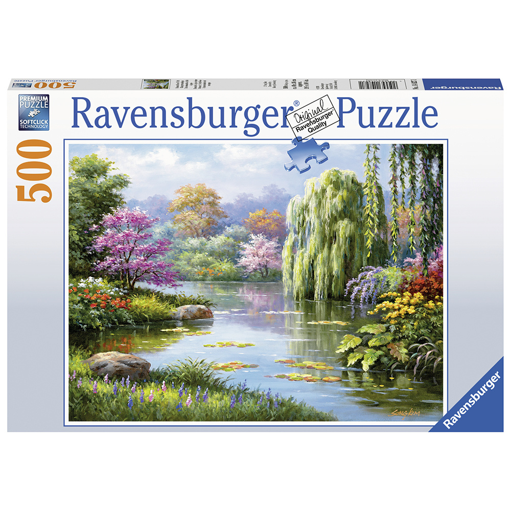 Ravensburger Pussel - Romantic Pond View 500 Bitar