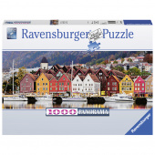 Ravensburger pussel - Panorama Port in Norway 1000 Bitar