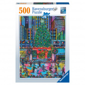 Ravensburger pussel: Rockefeller Christmas 500 Bitar