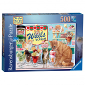 Ravensburger Pussel: The Cat who got the cream 500 bitar Ravensburger Pussel: The Cat who got the cream 500 bitar
