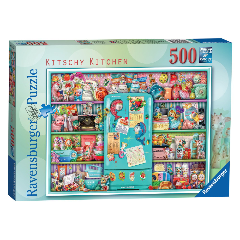Ravensburger Pussel - Kitschy Kitchen 500 bitar