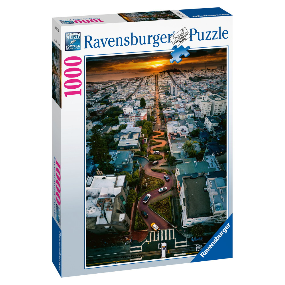 Ravensburger Pussel: Lombard Street, San Francisco 1000 Bitar