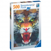 Ravensburger Pussel: Polygon Lion 500 Bitar Ravensburger Pussel: Polygon Lion 500 Bitar
