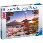 Ravensburger Pussel: Mount Fuji Cherry Blossom View 1000 Bitar