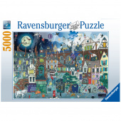 Ravensburger Pussel: Fantasy, Victorian Street 5000 Bitar Ravensburger Pussel: Fantasy, Victorian Street 5000 Bitar