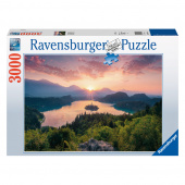 Ravensburger Pussel: Sjön Bled, Slovenia 3000 Bitar Ravensburger Pussel: Sjön Bled, Slovenia 3000 Bitar