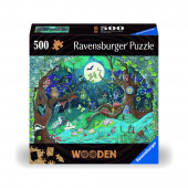 Ravensburger Pussel: Wooden Fantasy Forest 500 Bitar