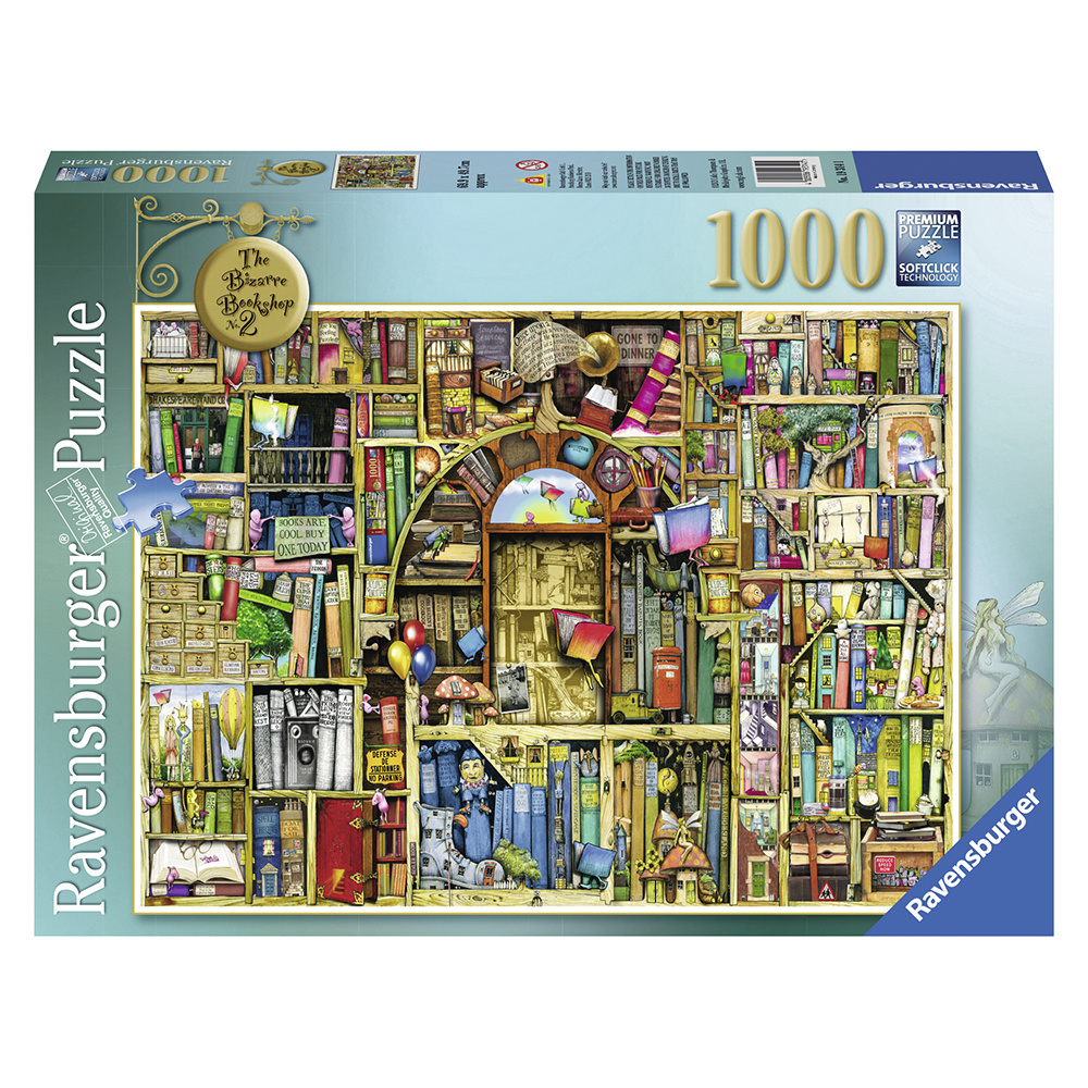 Ravensburger pussel: CT: The Bizarre Bookshop 2 1000 Bitar