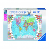 Ravensburger pussel: Political World Map - 1000 bitar