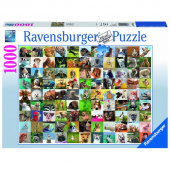 Ravensburger pussel: 99 Funny animals - 1000 bitar