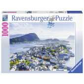Ravensburger pussel: Ålesund in Norwegen 1000 Bitar