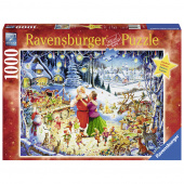 Ravensburger pussel: Santa's Christmas Party 1000 Bitar Ravensburger pussel: Santa's Christmas Party 1000 Bitar