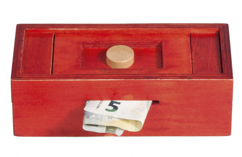 Trick Box för pengar - röd