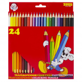 Sense - Träfärgpennor 24-Pack