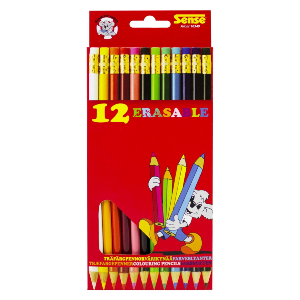 Sense - Raderbara Träfärgpennor 12-Pack