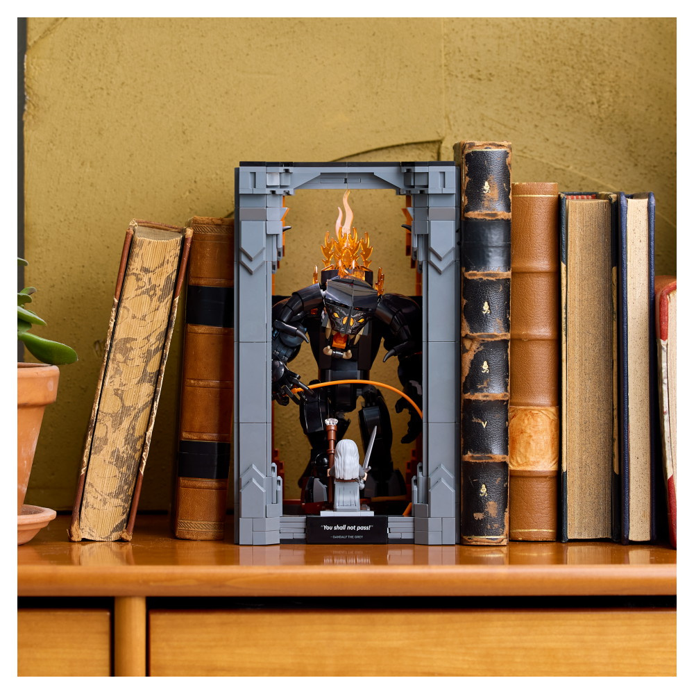 LEGO Icons - Sagan om Ringen Bokstöd med Balrog