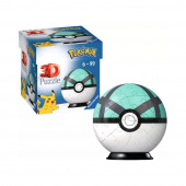 Ravensburger 3D Pussel: Pokémon Pokeball Mintgrön 55 Bitar Ravensburger 3D Pussel: Pokémon Pokeball Mintgrön 55 Bitar