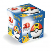 Ravensburger 3D Pussel: Pokémon Pokeball Röd/Gul 55 Bitar Ravensburger 3D Pussel: Pokémon Pokeball Röd/Gul 55 Bitar