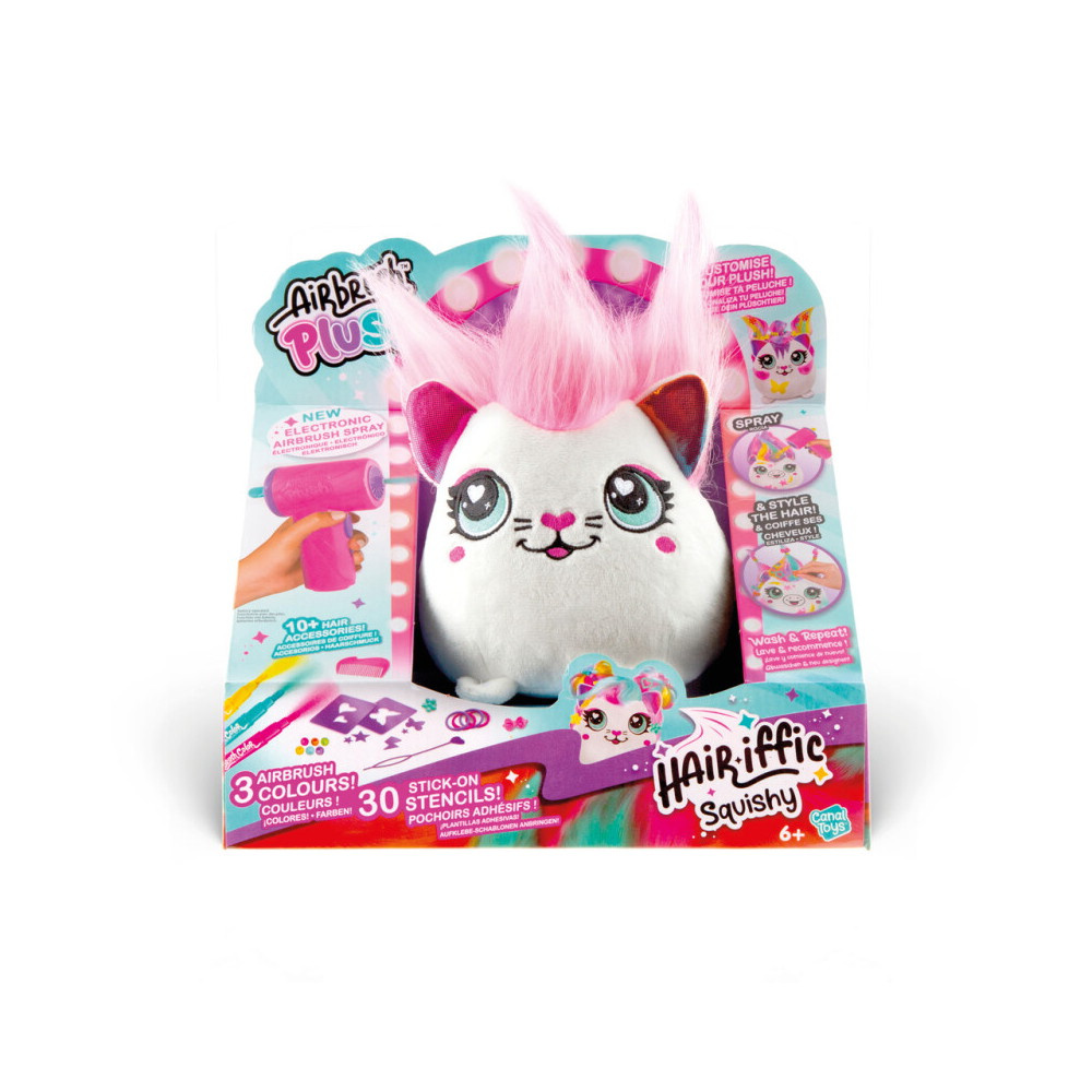 Airbrush Plush Hair'iffic Squish Pal - Precious 17 cm