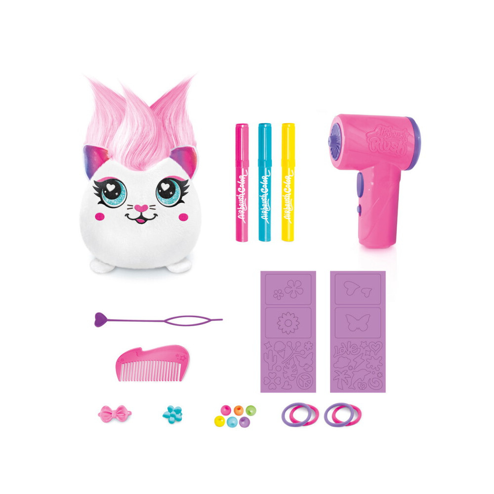 Airbrush Plush Hair'iffic Squish Pal - Precious 17 cm