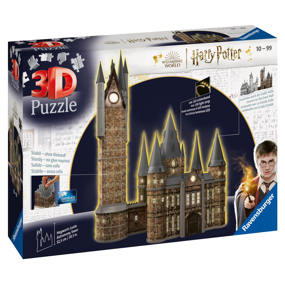 Ravensburger 3D Pussel: Hogwarts Castle Astronomy Tower 540 Bitar