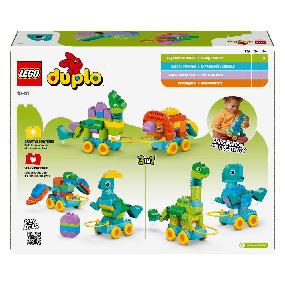 LEGO Duplo - 3-i-1 Dinosaurier på hjul