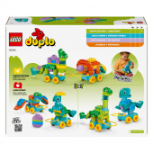 LEGO Duplo - 3-i-1 Dinosaurier på hjul LEGO Duplo - 3-i-1 Dinosaurier på hjul