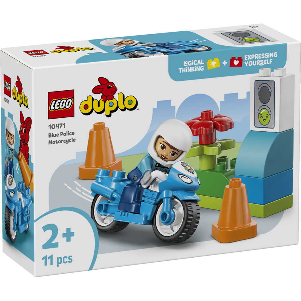 LEGO Duplo - Blå Polismotorcykel