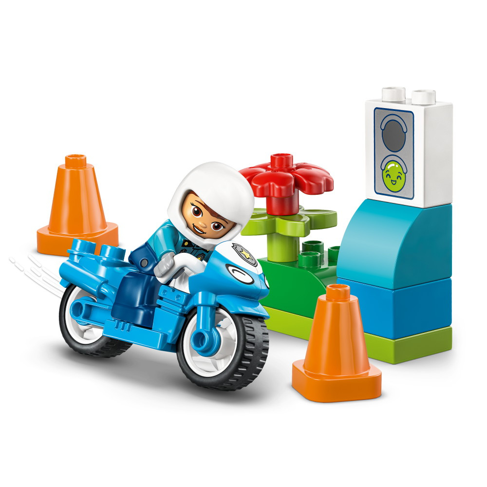 LEGO Duplo - Blå Polismotorcykel