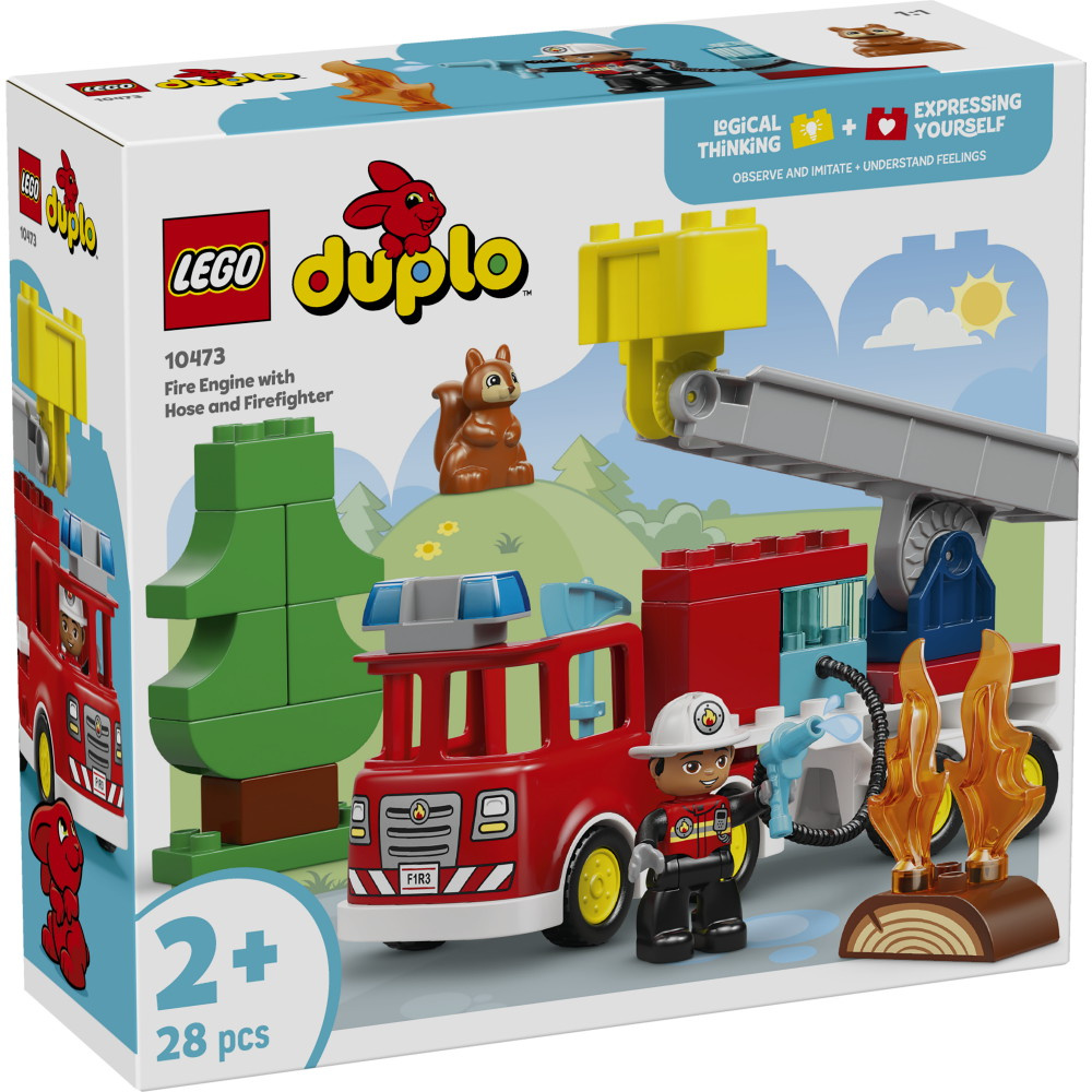 LEGO Duplo - Brandbil Med Slang Och Brandman
