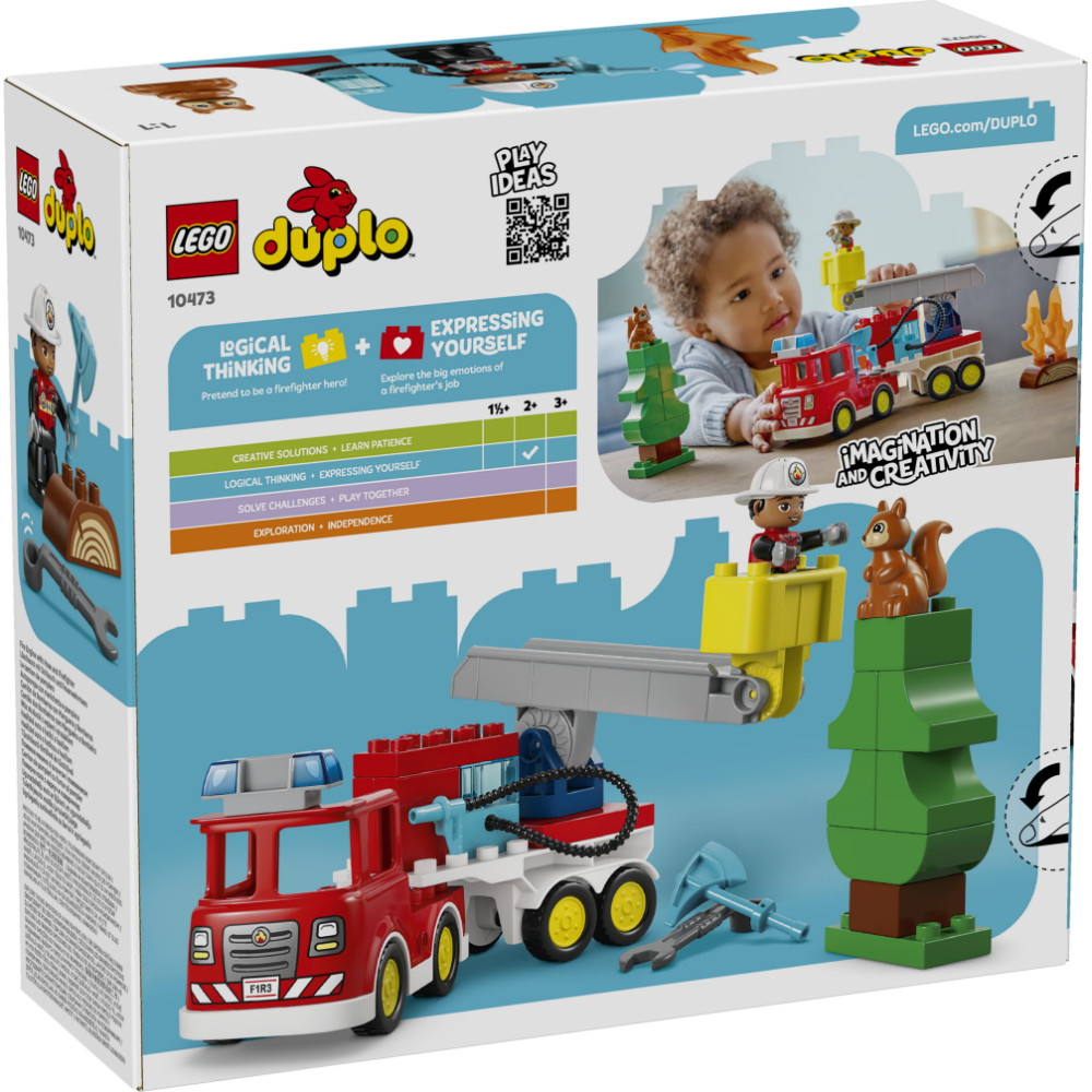 LEGO Duplo - Brandbil Med Slang Och Brandman