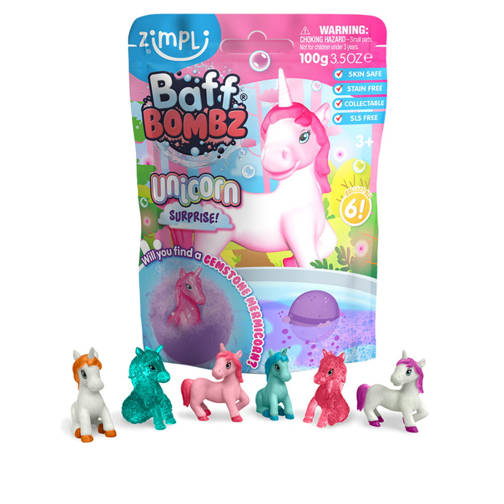 Zimpli Kids Badbomb med samlarfigur, Enhörning