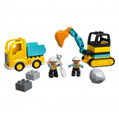 LEGO Duplo - Lastbil och grävmaskin