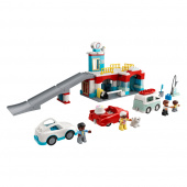 LEGO Duplo - Parkeringshus och biltvätt
