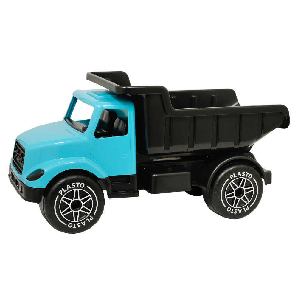 Plasto Stor Lastbil - Turkos/Svart