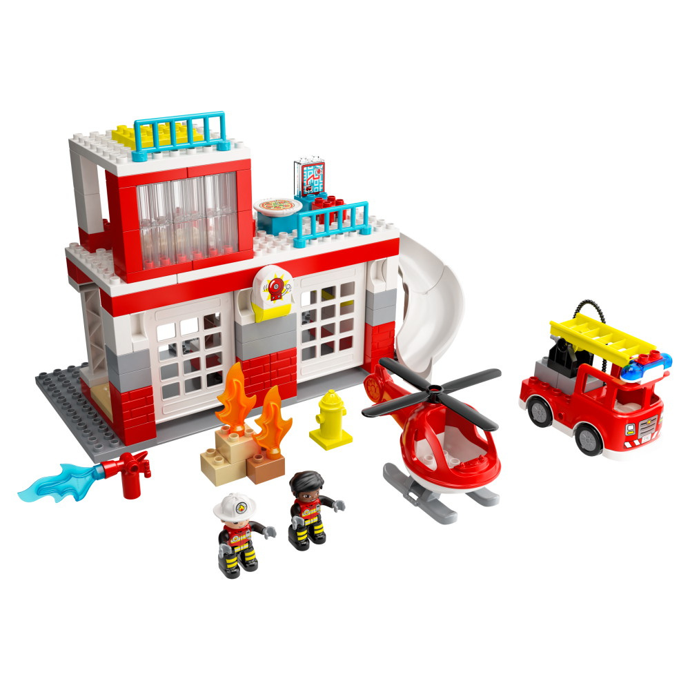 LEGO Duplo - Brandstation & helikopter