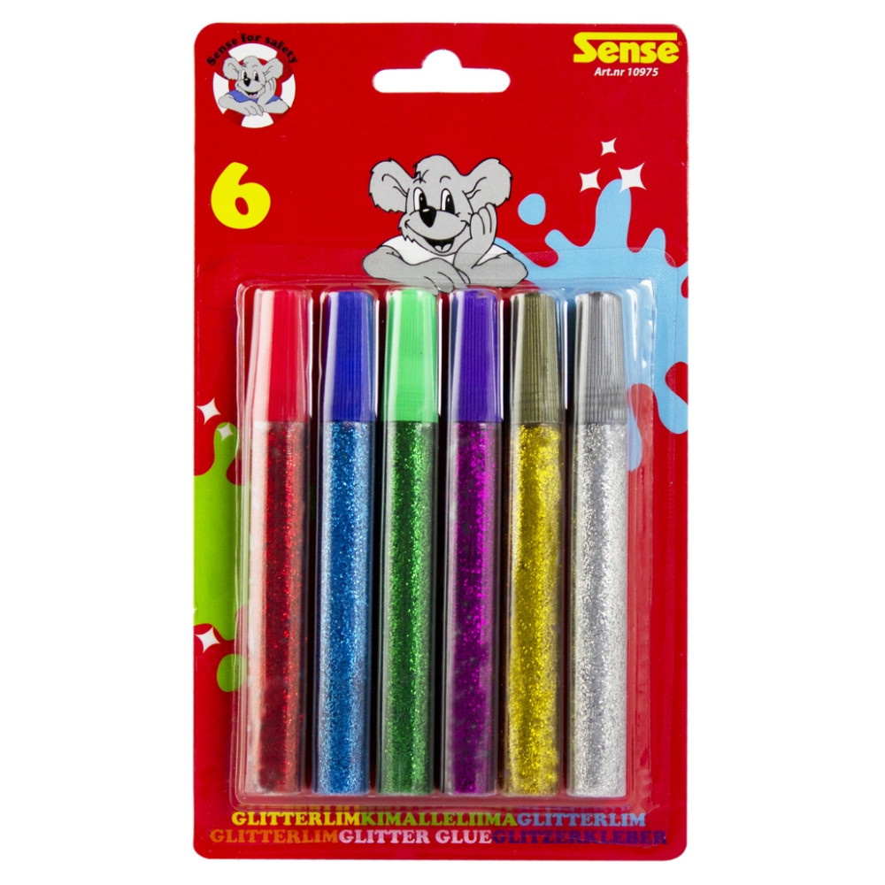 Sense - Glitterlim 6-Pack
