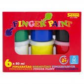 Sense - Fingerfärg 6-Pack