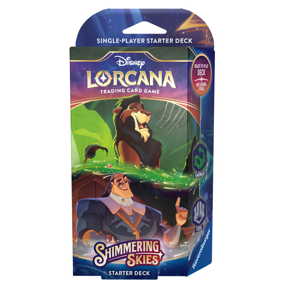 Disney Lorcana TCG: Shimmering Skies Starter Deck - Emerald & Steel